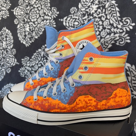 Converse Chuck Taylor All Star Hi Magma Orange/Sea MEN`S - Picture 8 of 16